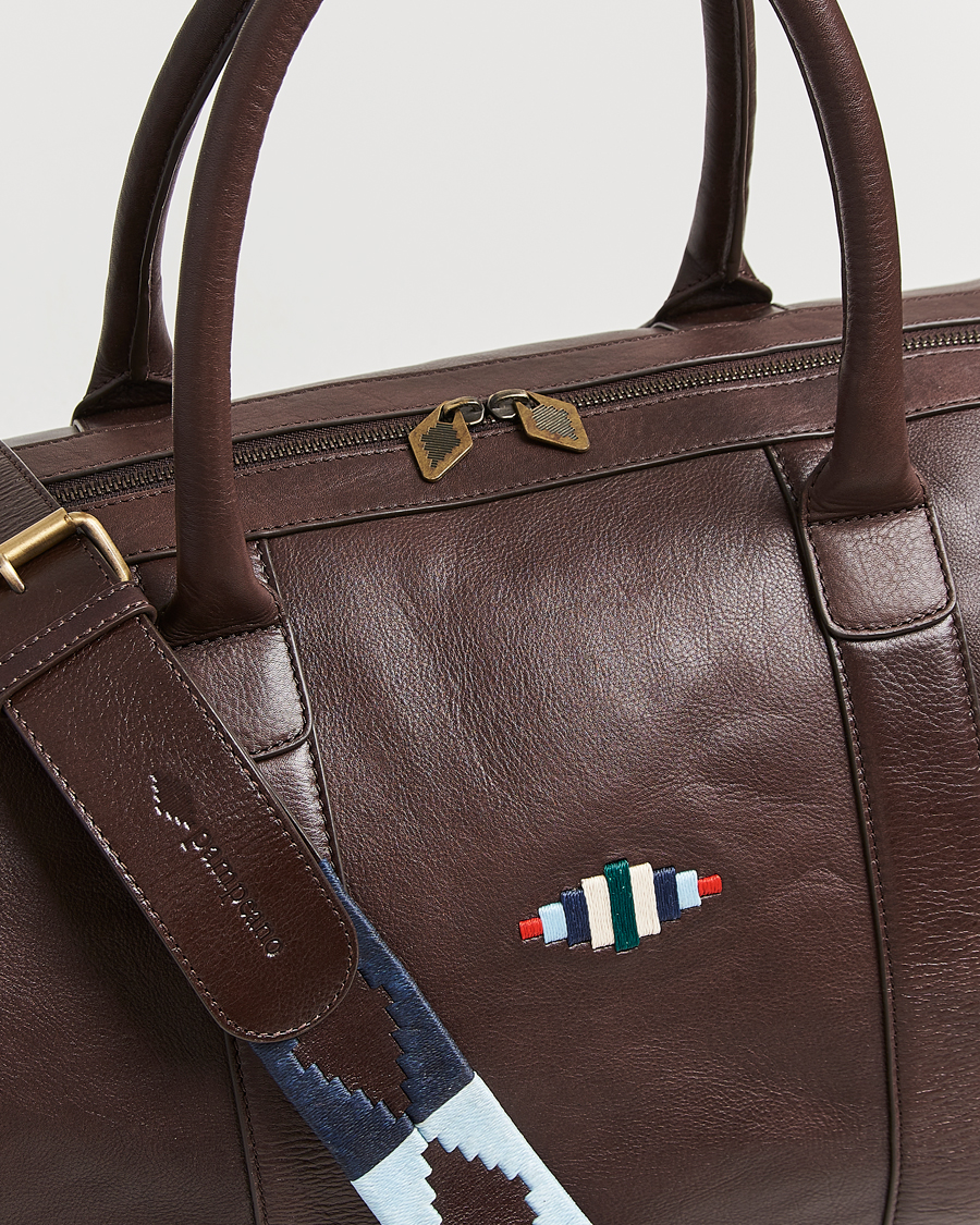 Homme | Sacs | Pampeano | Varon Small Leather Weekend Bag Brown