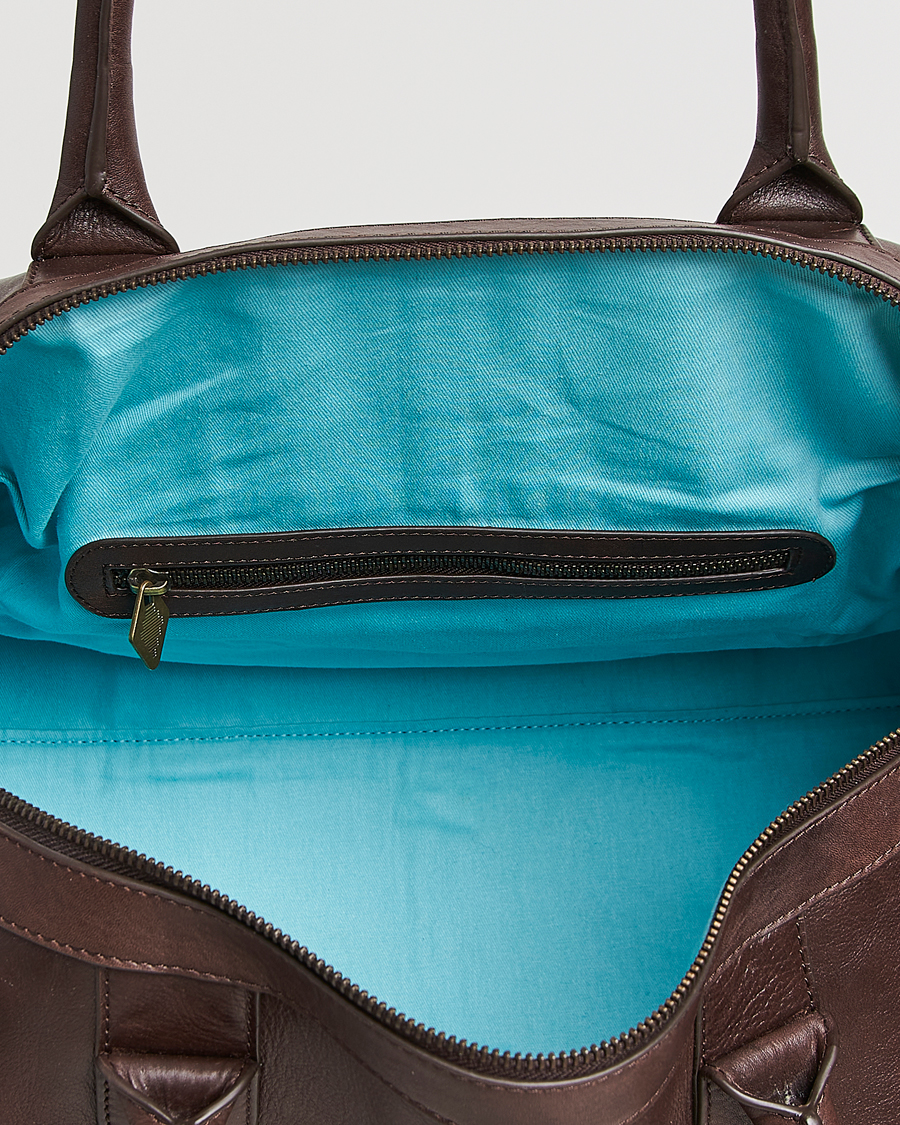 Homme | Sacs | Pampeano | Varon Small Leather Weekend Bag Brown
