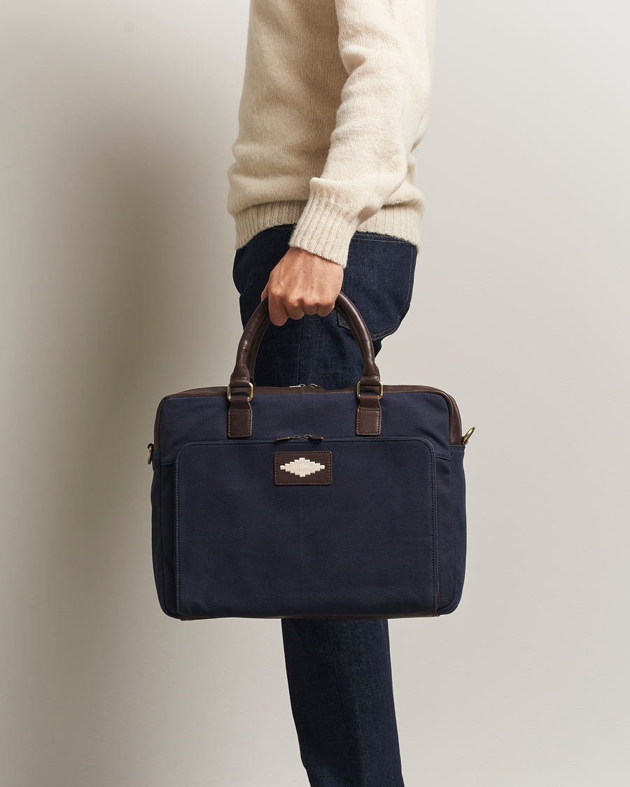 Homme | Sacs | Pampeano | Mensajero Canvas Briefcase Navy