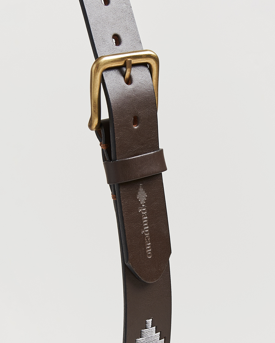 Homme | Ceintures | Pampeano | Tornado Hand Stitched Classic Leather Belt 3,5cm Brown