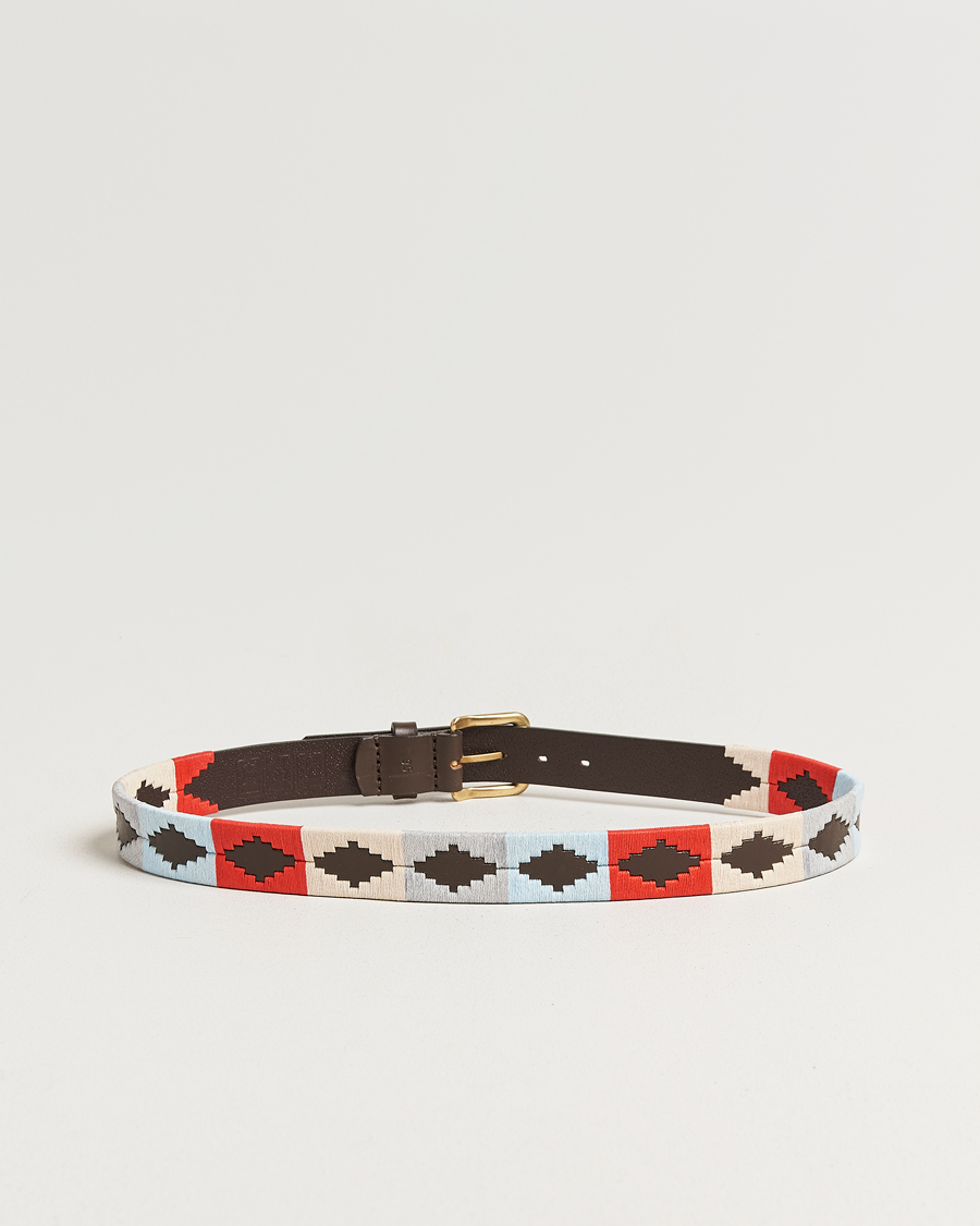 Homme | Ceintures | Pampeano | Brisa Hand Stitched Classic Leather Belt 3,5cm Multi