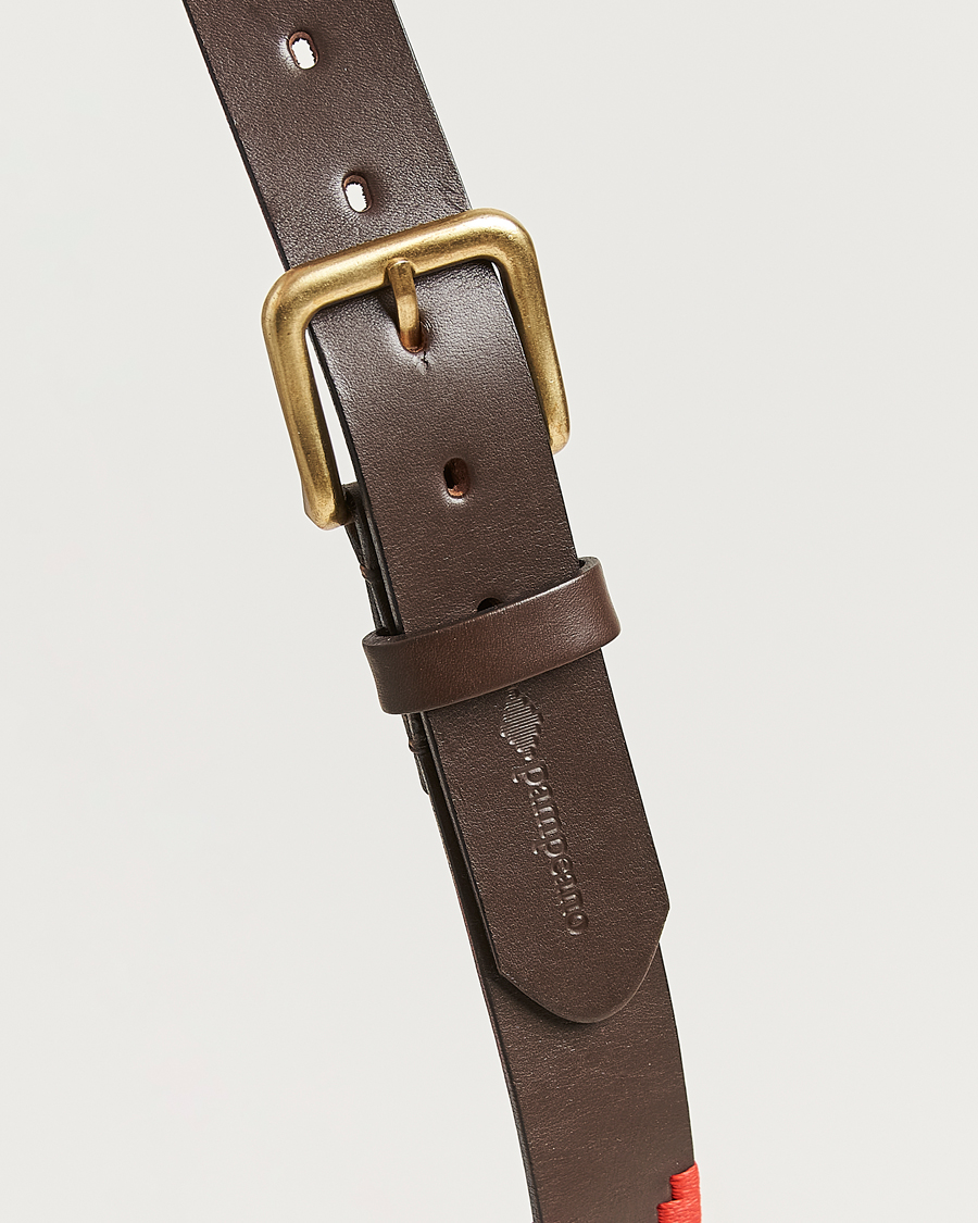 Homme | Ceintures | Pampeano | Brisa Hand Stitched Classic Leather Belt 3,5cm Multi