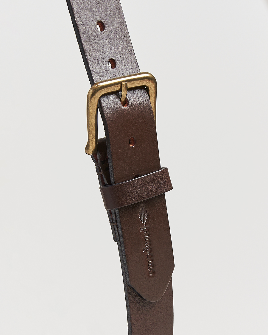 Homme | Ceintures | Pampeano | Otono Hand Stitched Classic Leather Belt 3,5cm Brown