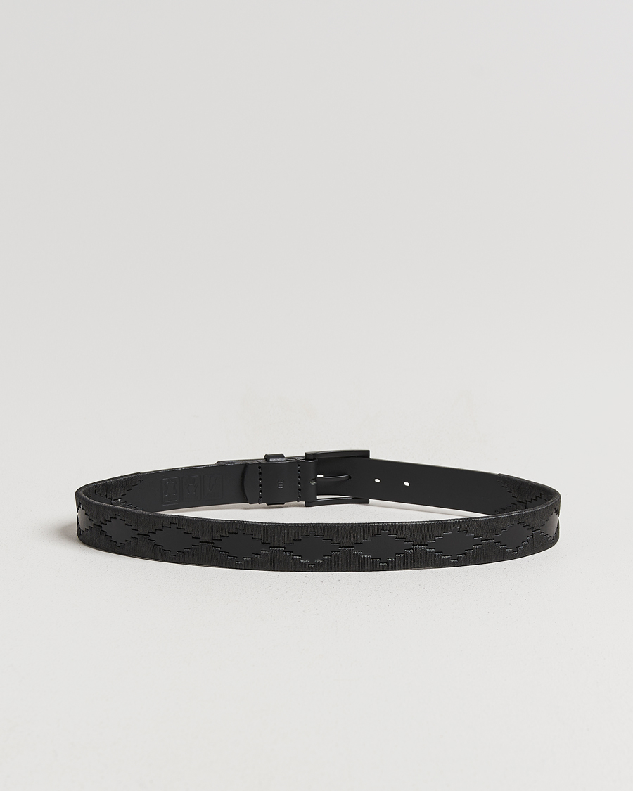 Homme | Pampeano Bordado Hand Stitched Classic Leather Belt 3,5cm Black | Pampeano | Bordado Hand Stitched Classic Leather Belt 3,5cm Black