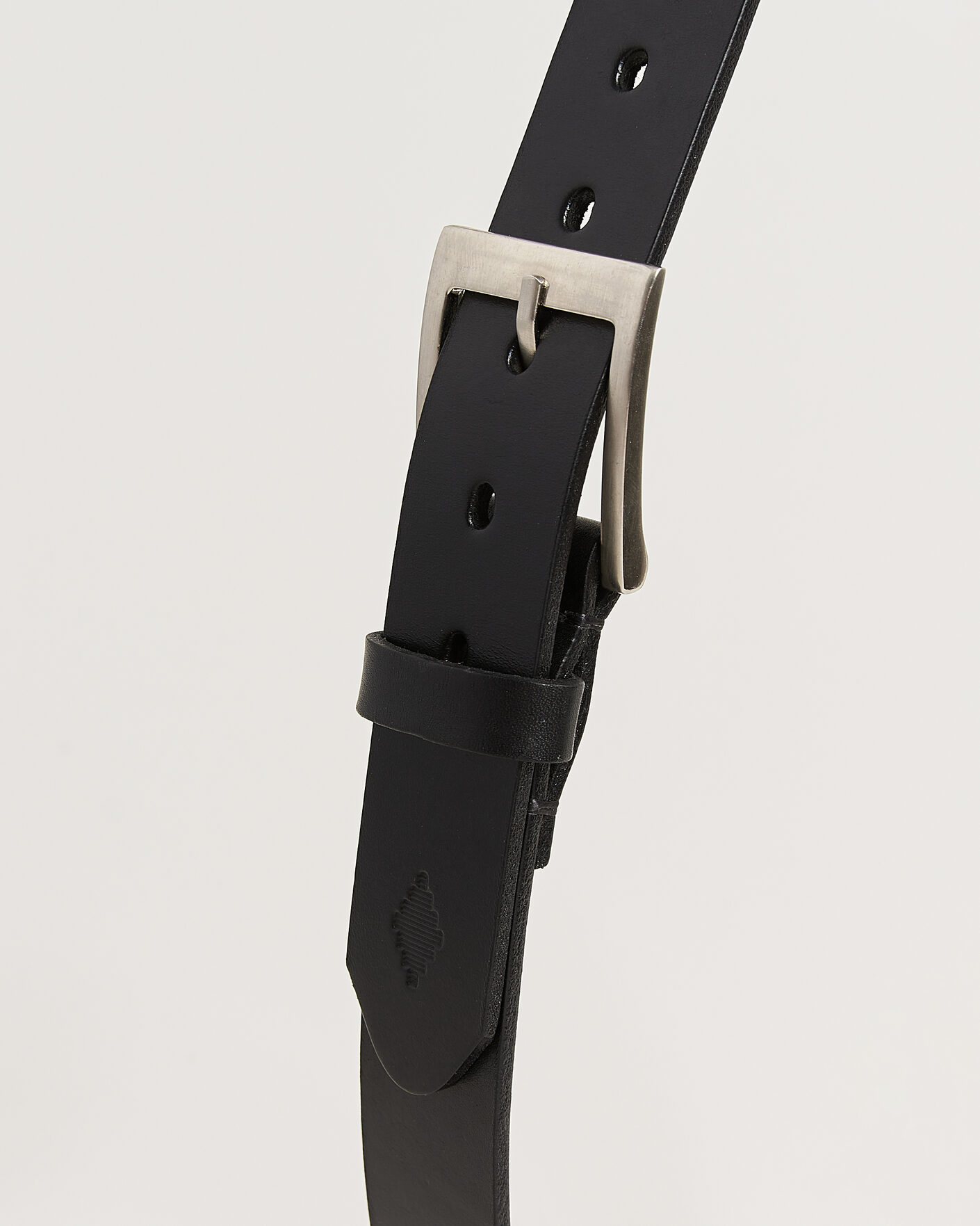 Homme | Ceintures | Pampeano | Bordado Hand Stitched Classic Leather Belt 3,5cm Black