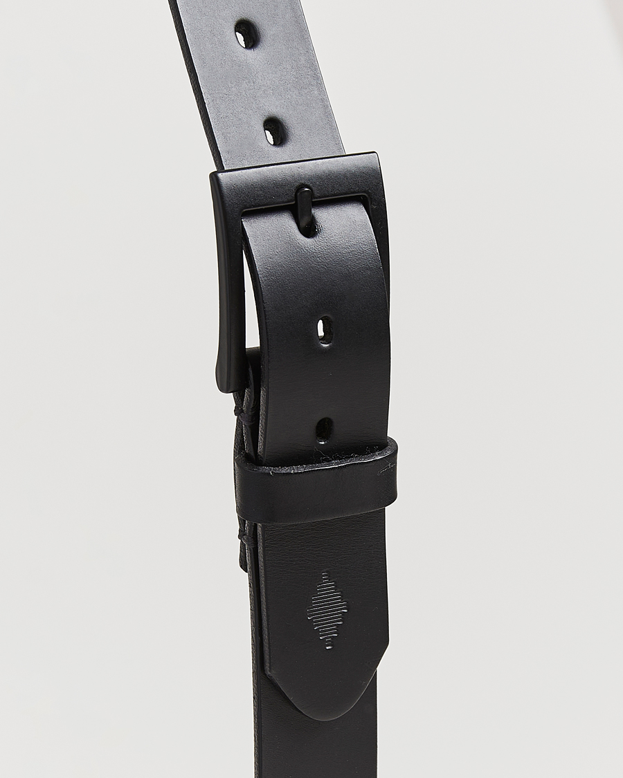 Homme | Ceintures | Pampeano | Bordado Hand Stitched Classic Leather Belt 3,5cm Black