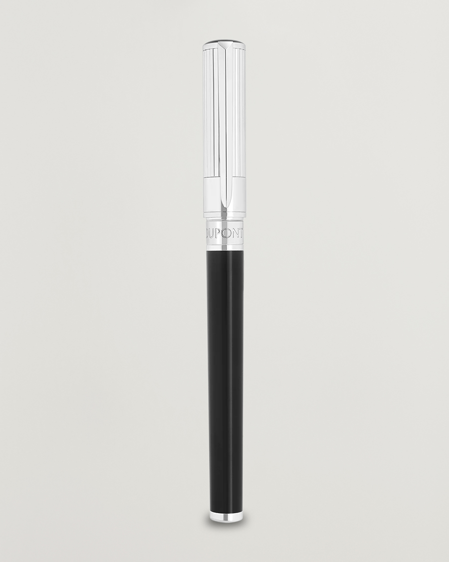 Homme | Stylos | S.T. Dupont | D-Initial Fountain Pen Duo Black/Chrome