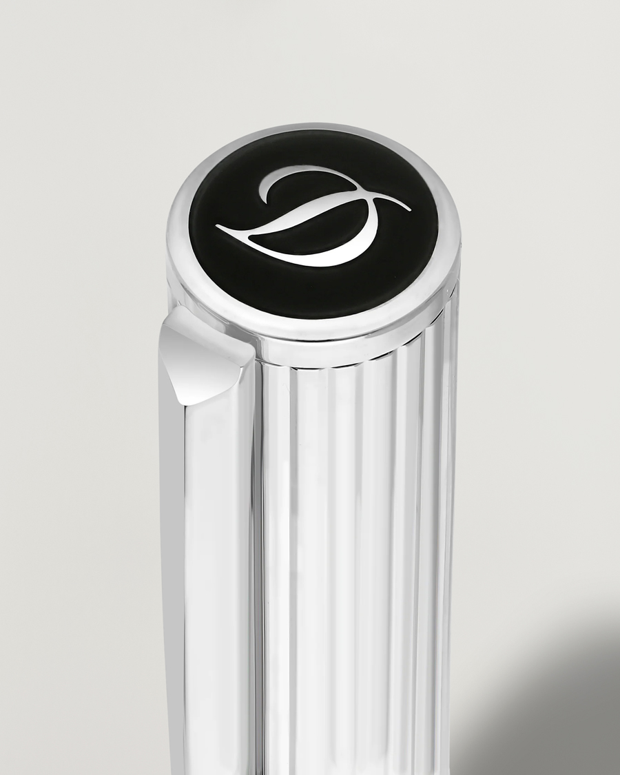 Homme | Stylos | S.T. Dupont | D-Initial Fountain Pen Duo Black/Chrome