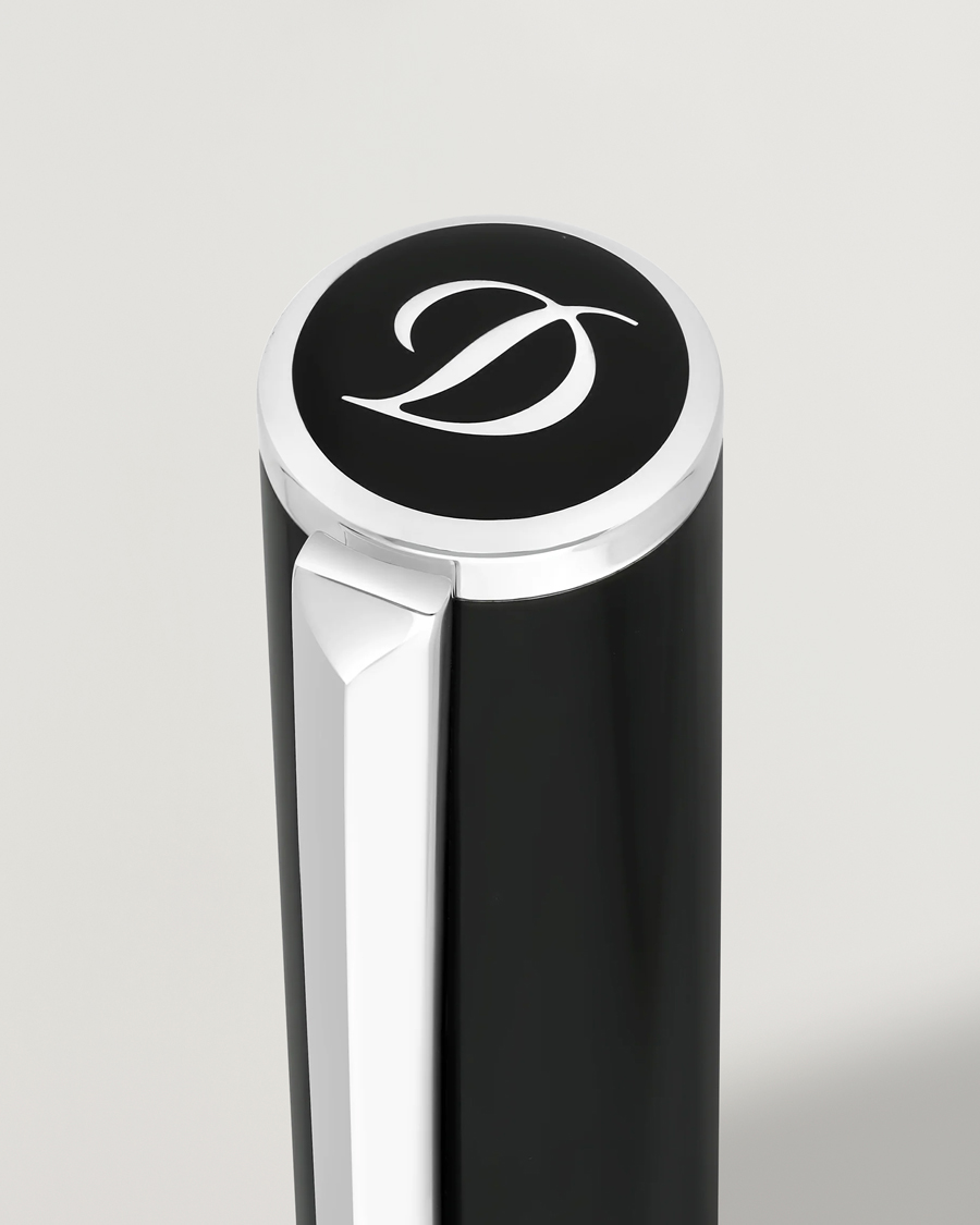 Homme | Stylos | S.T. Dupont | D-Initial Rollerball Pen Black/Chrome