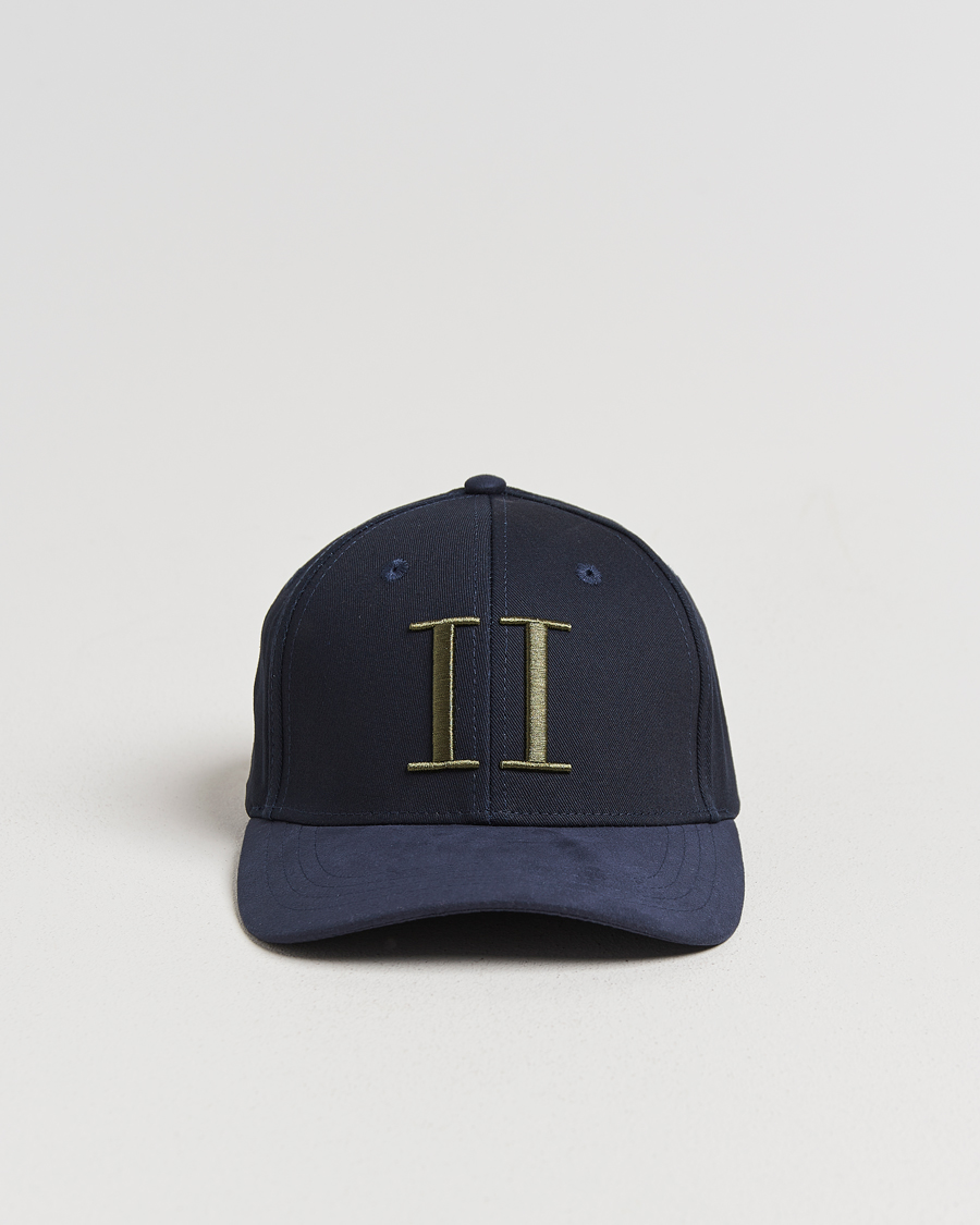 Homme | Bobs Et Casquettes | LES DEUX | Baseball Cap Suede II Dark Navy Blue