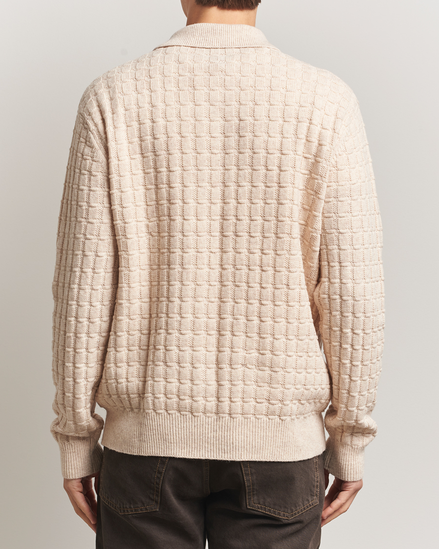 Homme | Pulls Et Tricots | LES DEUX | Gustav Structured Polo Knit Light Sand Melange