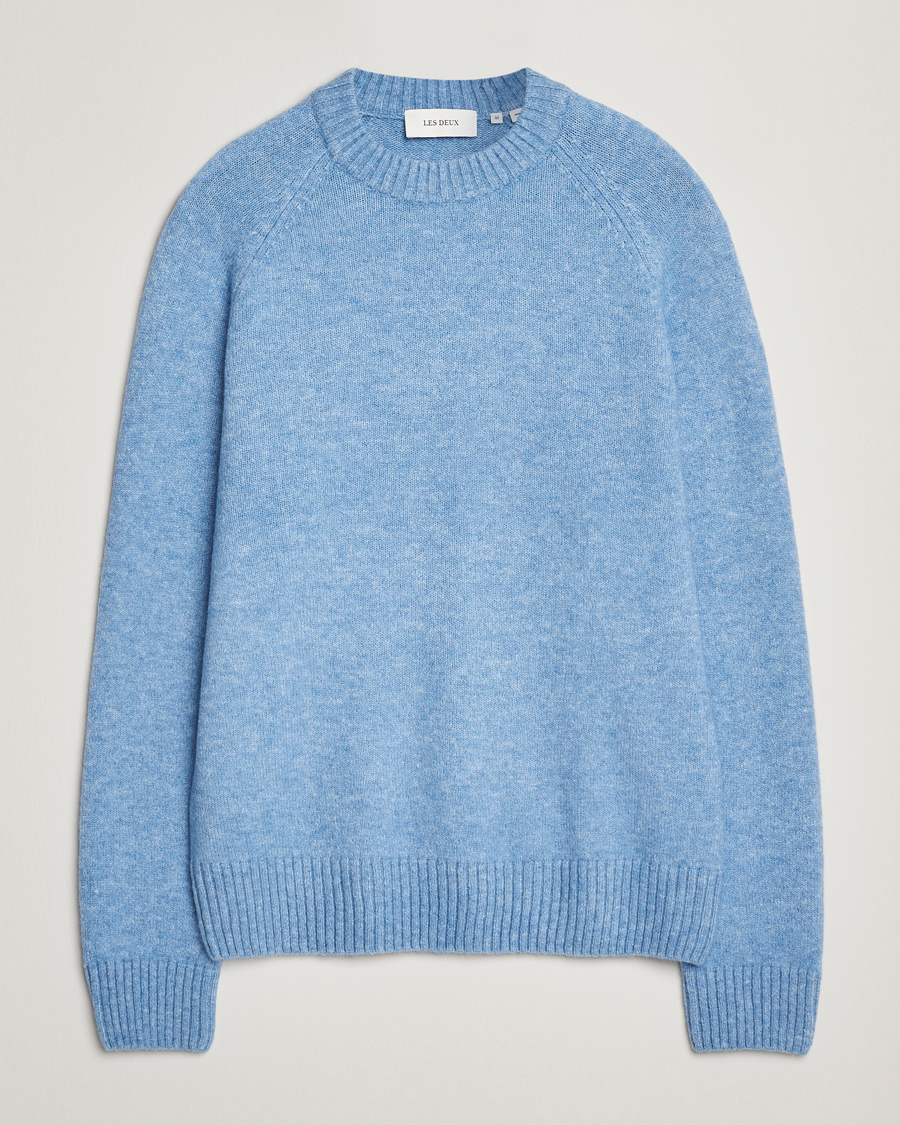 Homme | Pulls Et Tricots | LES DEUX | Gilbert Crew Neck Knit Allure Blue