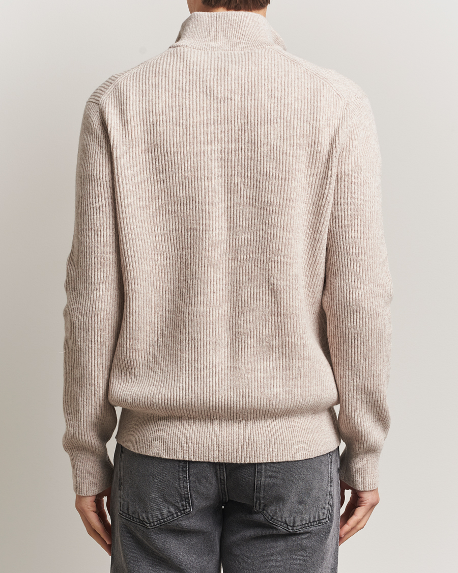 Homme | Pulls Et Tricots | LES DEUX | Eduard Half-Zip Knit Jumper Light Sand
