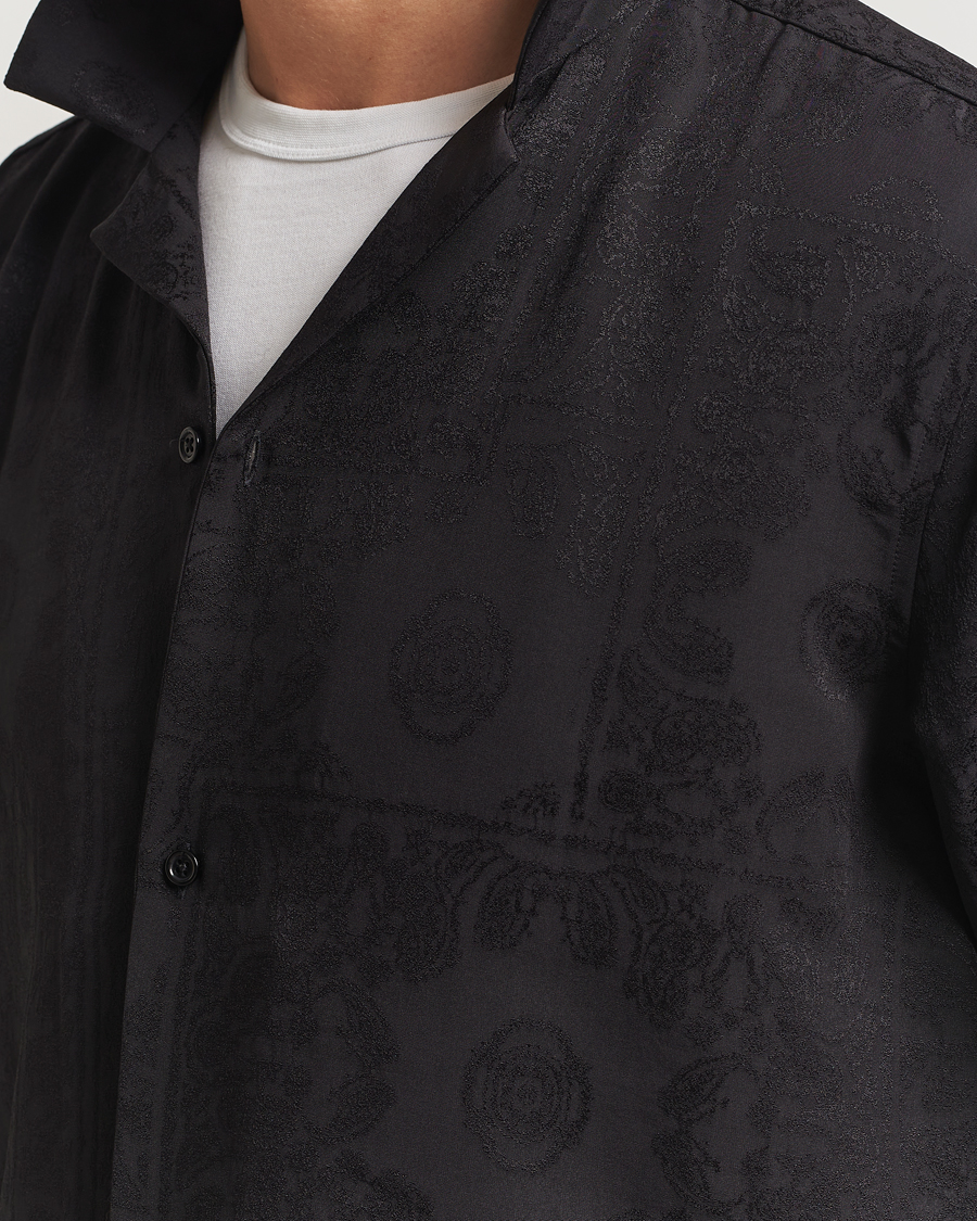Homme | Chemises | LES DEUX | Jasper Jaquard Shirt Black