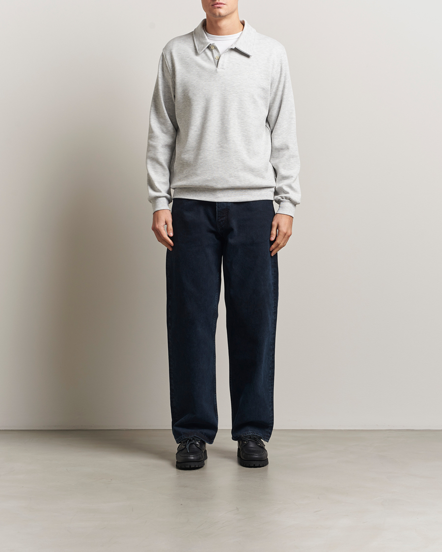 Homme | Pulls Et Tricots | LES DEUX | Ben Polo Pique Sweatshirt Snow Melange