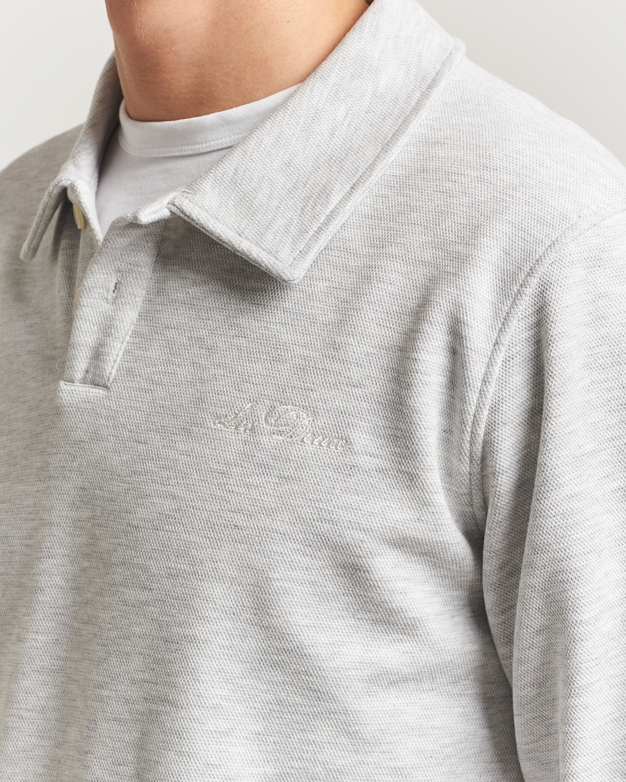 Homme | Pulls Et Tricots | LES DEUX | Ben Polo Pique Sweatshirt Snow Melange