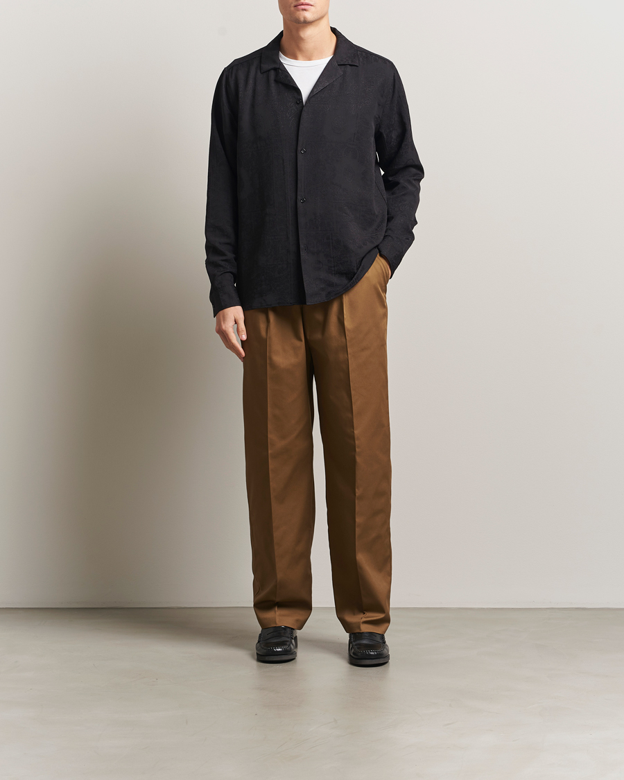 Homme | Pantalons | LES DEUX | Reece Pleated Heavy Twill Pant Dark Sand