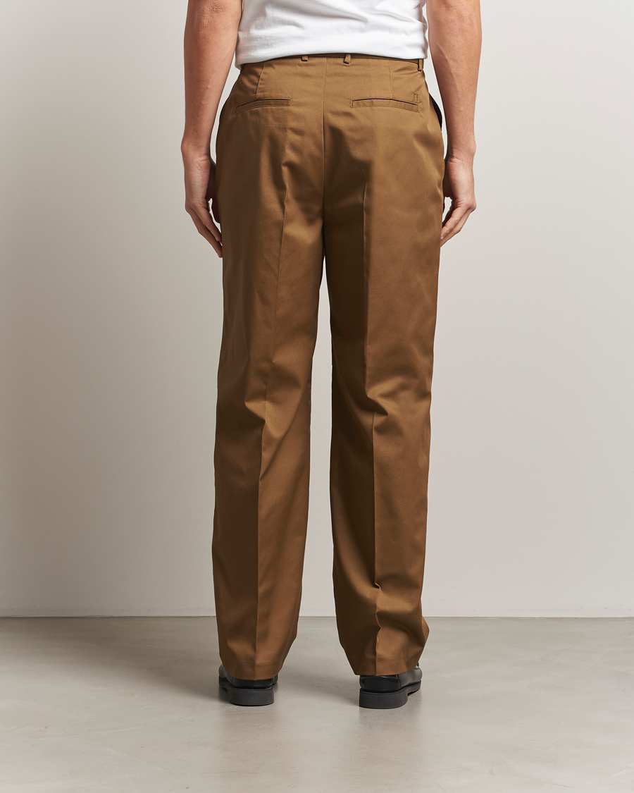 Homme | Pantalons | LES DEUX | Reece Pleated Heavy Twill Pant Dark Sand