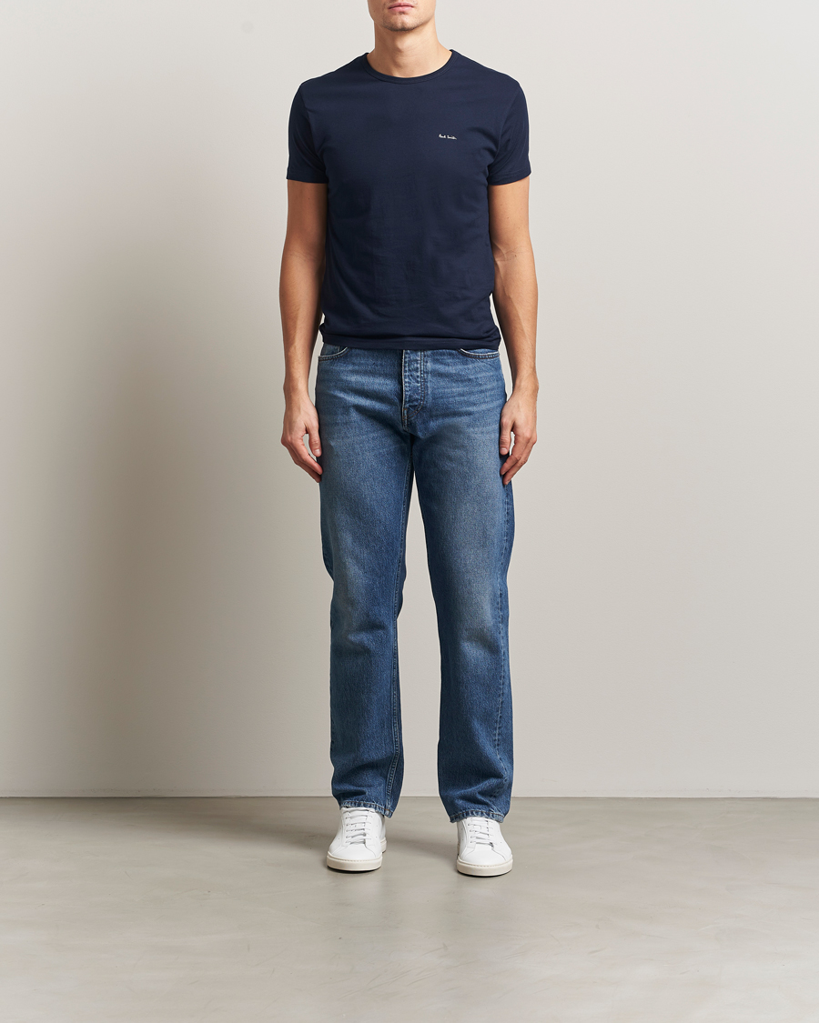 Homme | T-shirts | Paul Smith | 3-Pack Crew Neck T-Shirt White/Black/Light Blue