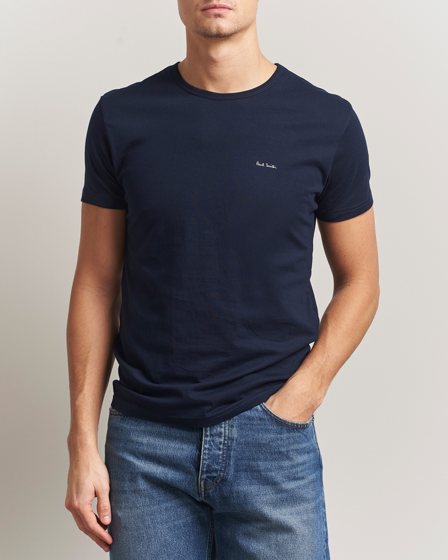 Homme | T-shirts | Paul Smith | 3-Pack Crew Neck T-Shirt White/Black/Light Blue