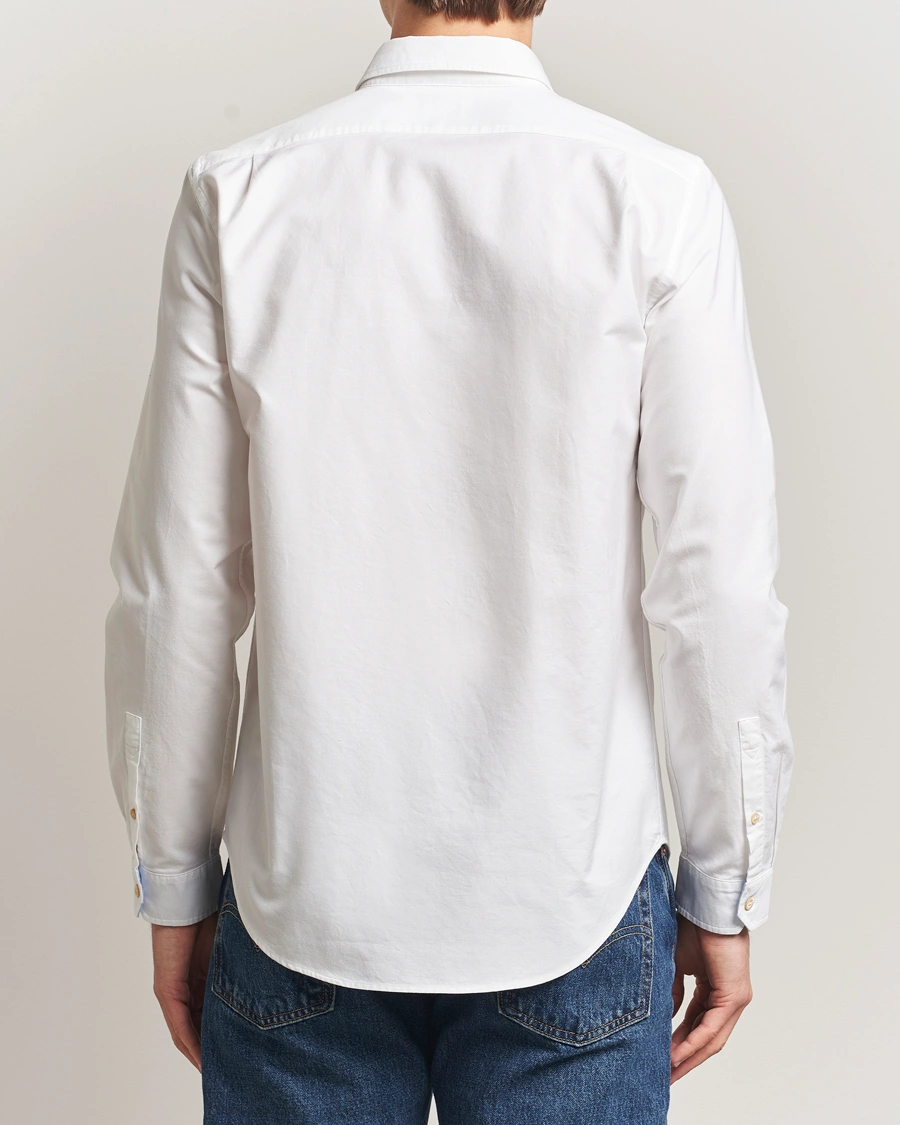 Homme | Chemises | PS Paul Smith | Tailored Fit Embroidered Oxford Shirt White