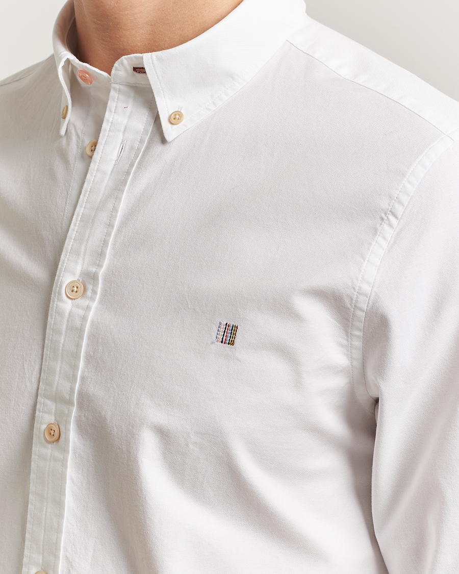 Homme | Chemises | PS Paul Smith | Tailored Fit Embroidered Oxford Shirt White