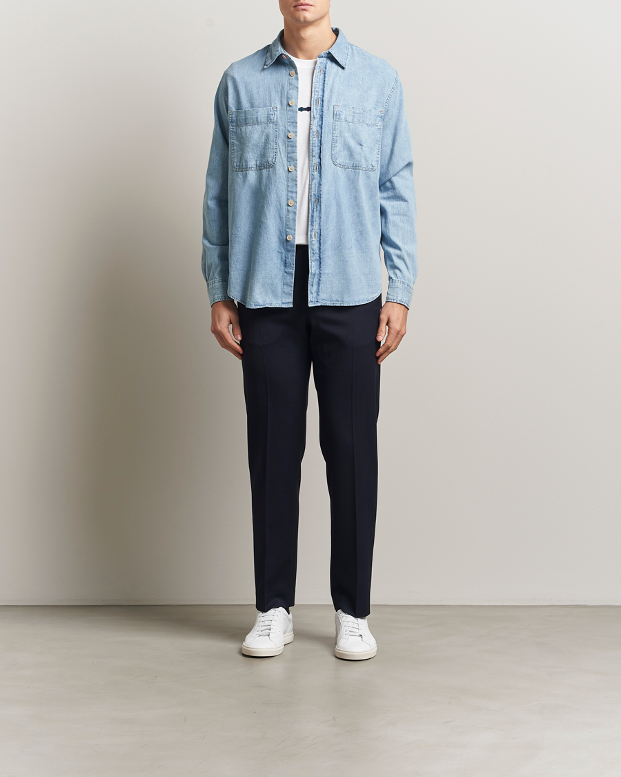 Homme | Chemises | PS Paul Smith | Casual Fit Denim Shirt Washed Blue