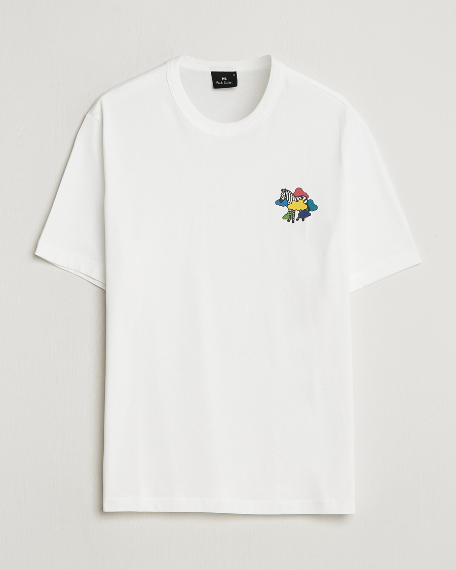 Homme | T-shirts | PS Paul Smith | Cloud Zebra Printed T-Shirt White