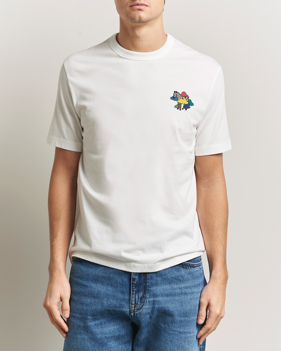Homme | T-shirts | PS Paul Smith | Cloud Zebra Printed T-Shirt White