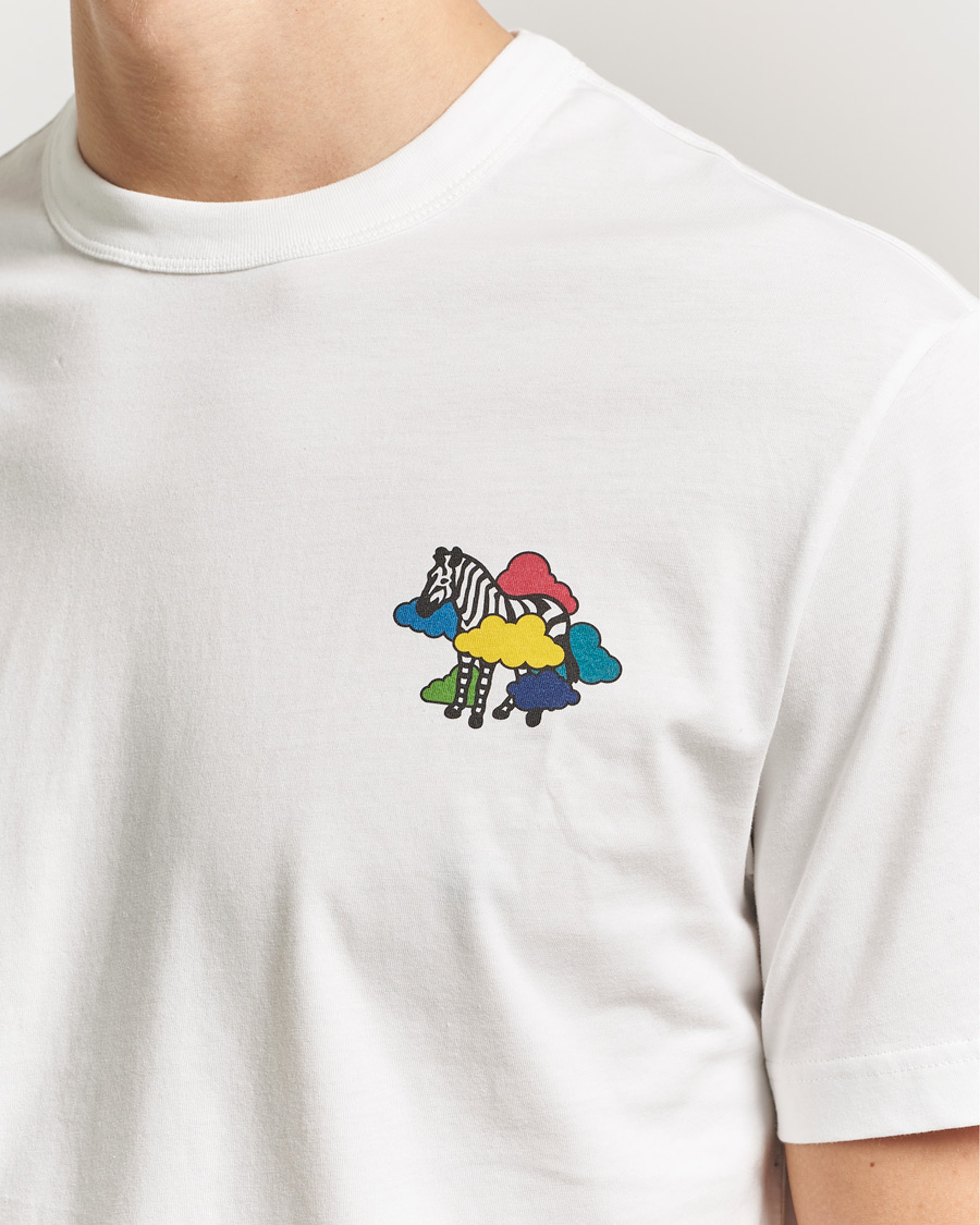 Homme | T-shirts | PS Paul Smith | Cloud Zebra Printed T-Shirt White
