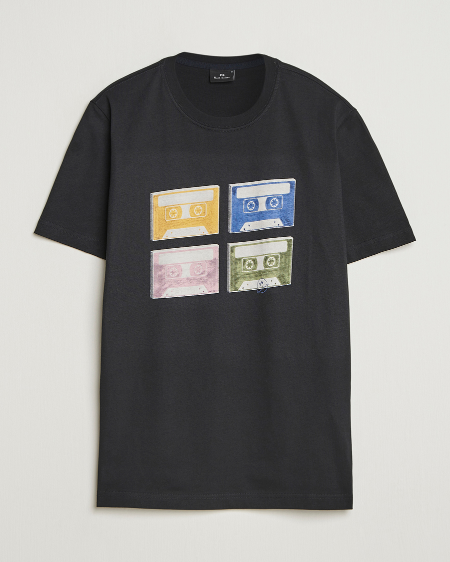 Homme | T-shirts | PS Paul Smith | Tapes Printed T-Shirt Black