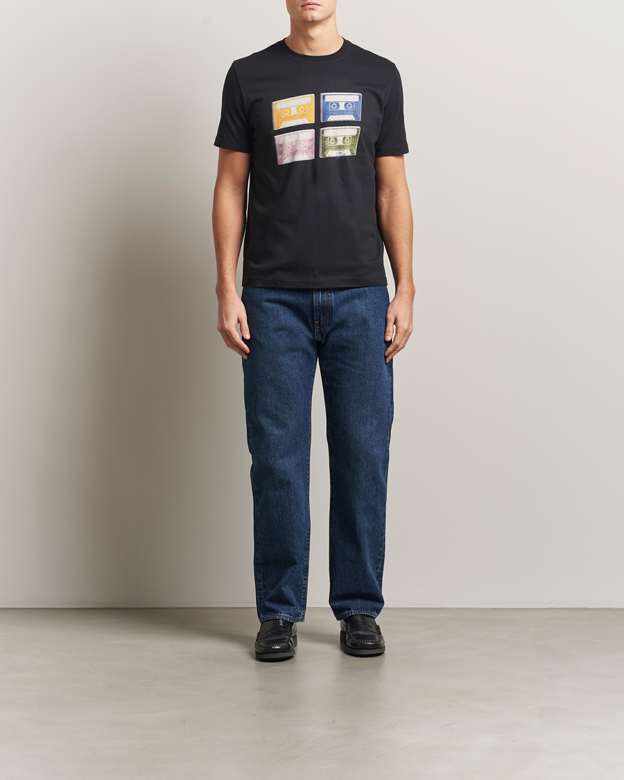 Homme | T-shirts | PS Paul Smith | Tapes Printed T-Shirt Black