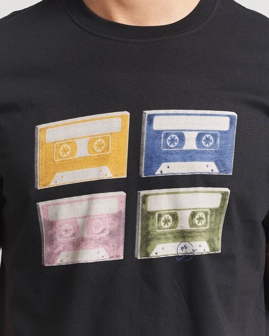 Homme | T-shirts | PS Paul Smith | Tapes Printed T-Shirt Black