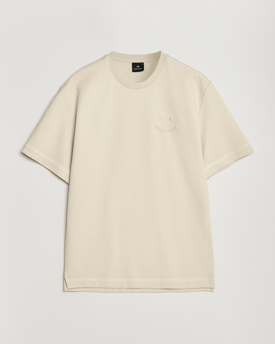 Homme | T-shirts | PS Paul Smith | Casual Fit Happy T-Shirt Ecru
