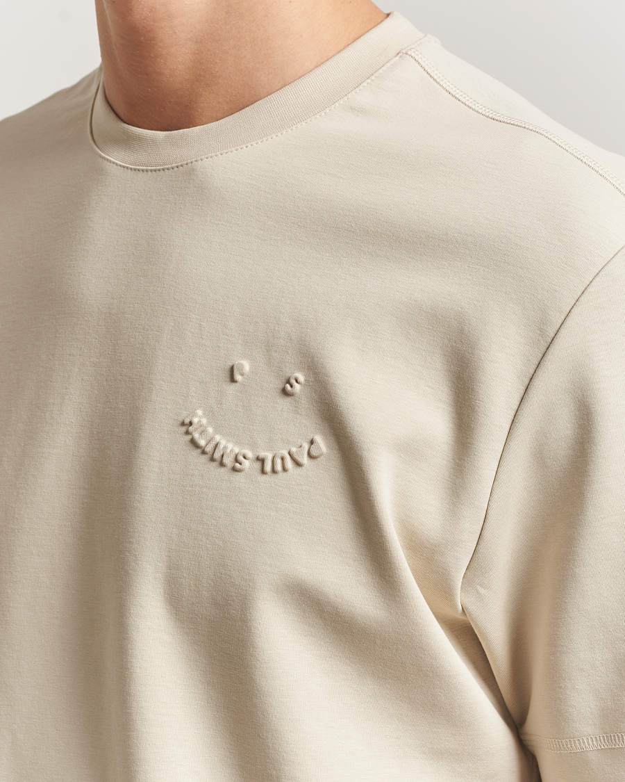 Homme | T-shirts | PS Paul Smith | Casual Fit Happy T-Shirt Ecru