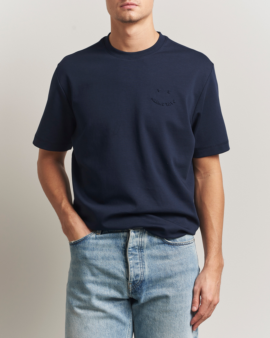 Homme | T-shirts | PS Paul Smith | Casual Fit Happy T-Shirt Navy