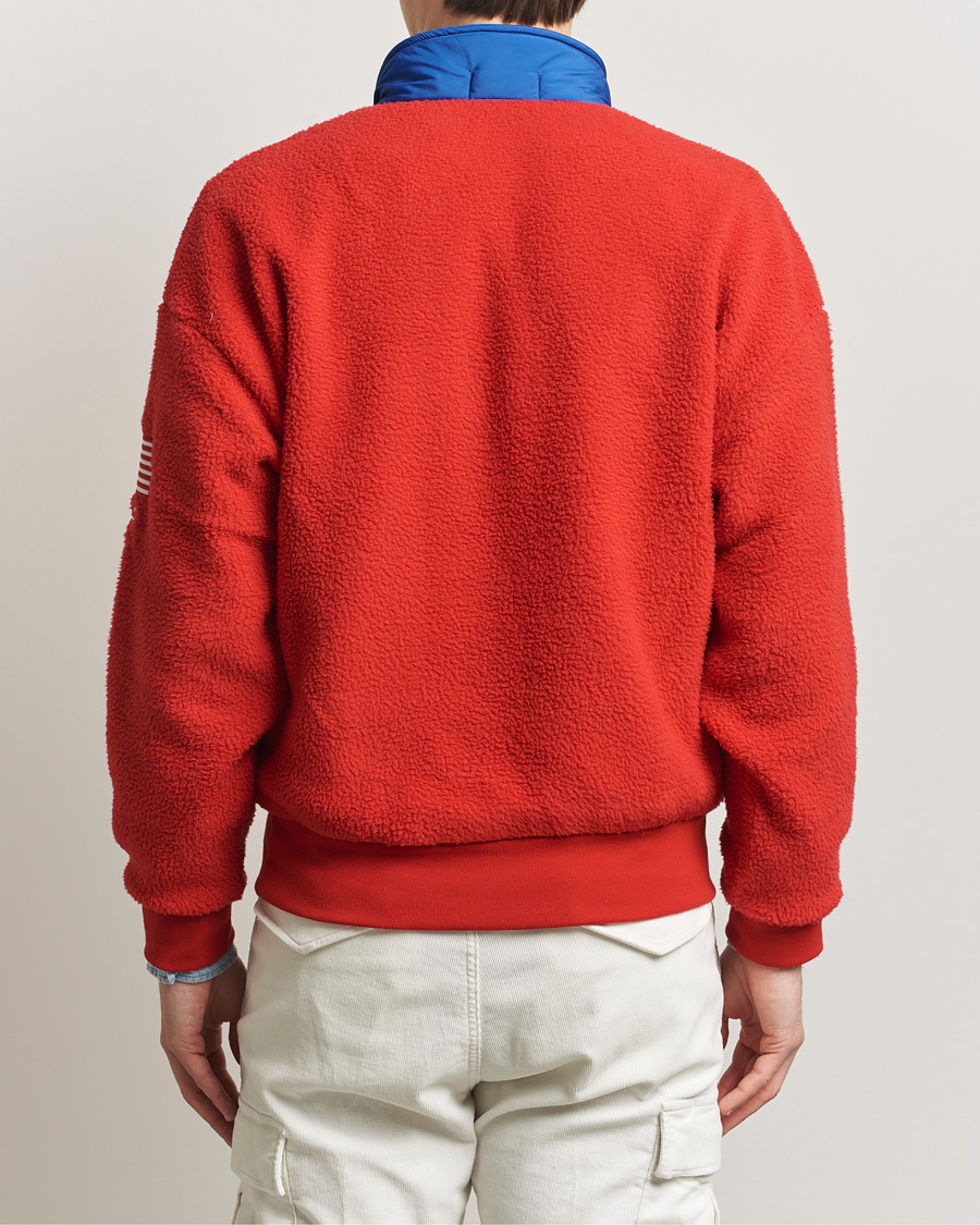 Homme | Pulls Et Tricots | Polo Ralph Lauren | Polar Half Zip USA Fleece RL 2000 Red