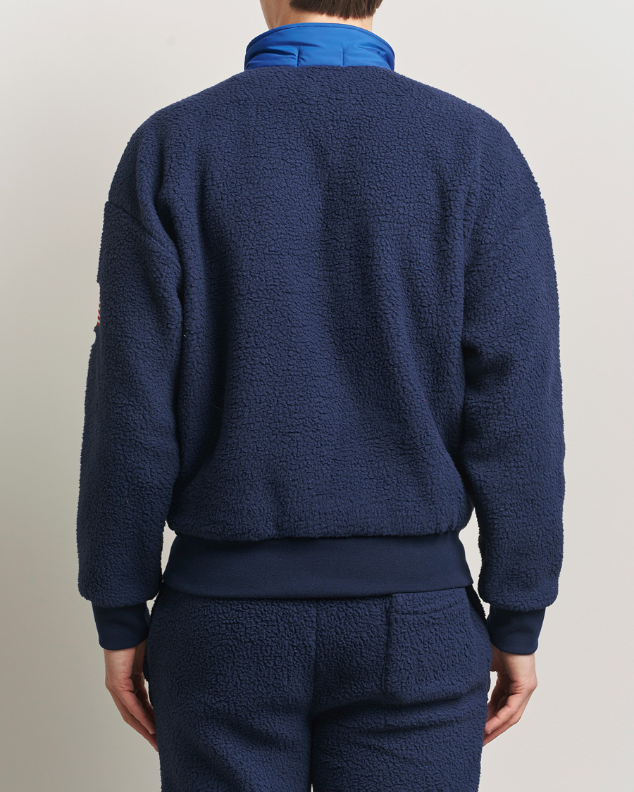 Homme | Pulls Et Tricots | Polo Ralph Lauren | Polar Half Zip USA Fleece Refined Navy