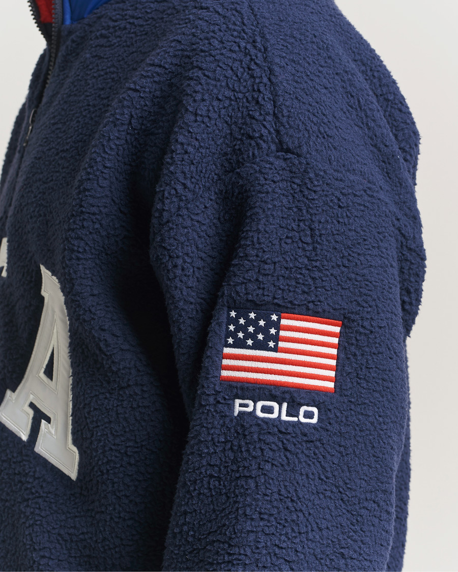 Homme | Pulls Et Tricots | Polo Ralph Lauren | Polar Half Zip USA Fleece Refined Navy