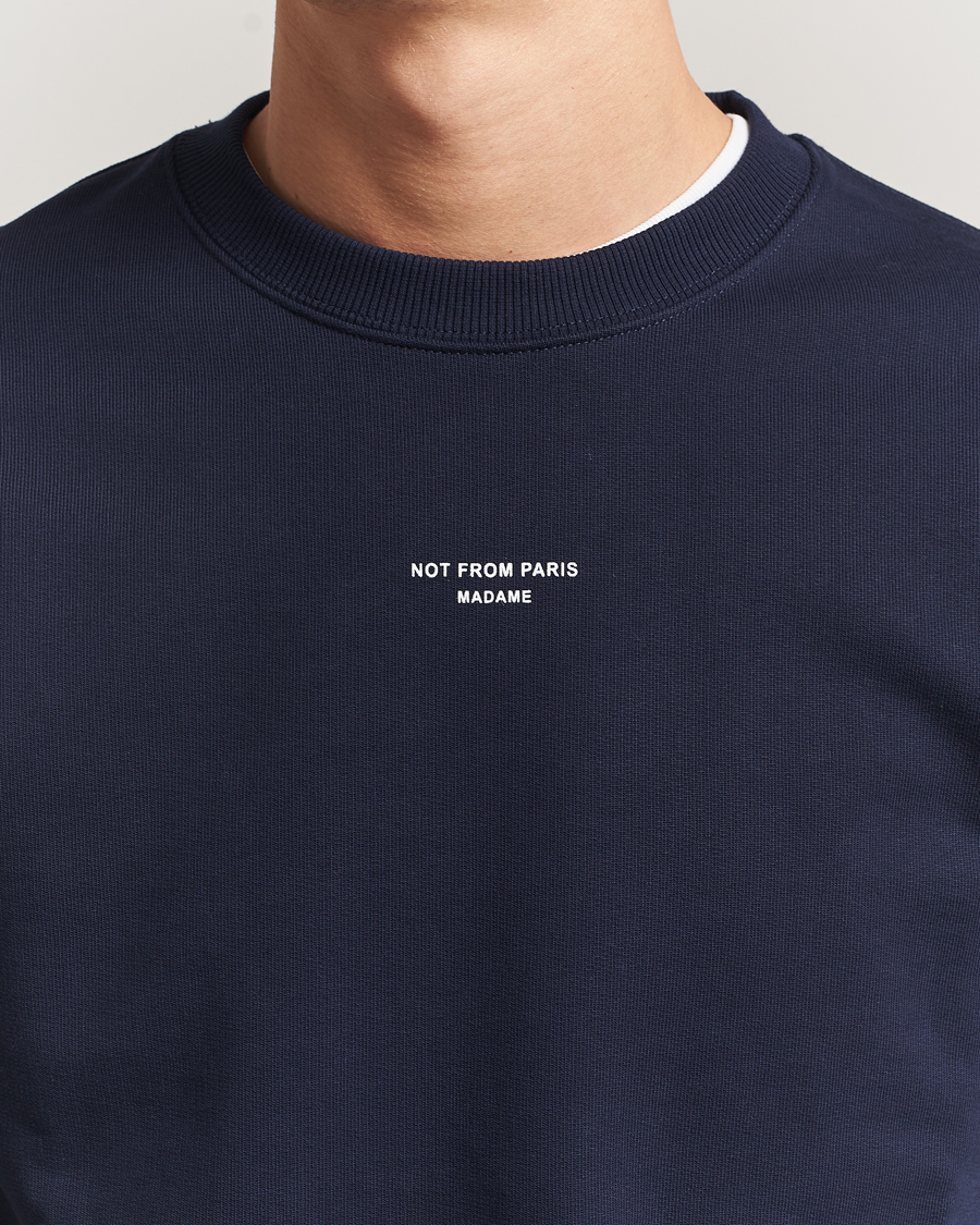 Homme | Pulls Et Tricots | Drôle de Monsieur | Classic Slogan Sweatshirt Navy