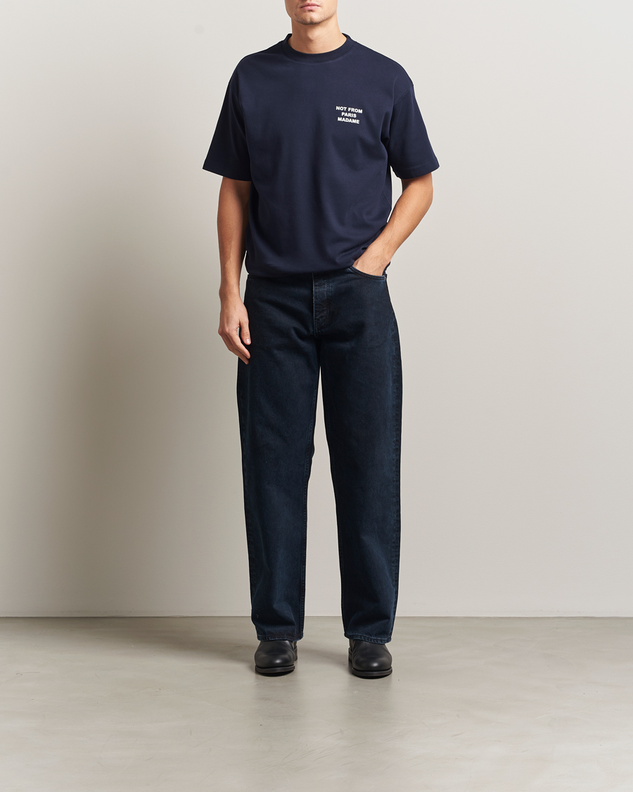 Homme | T-shirts | Drôle de Monsieur | Slogan T-Shirt Navy