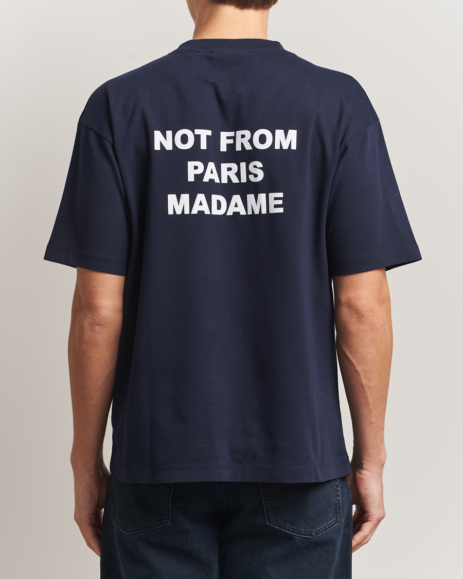 Homme | T-shirts | Drôle de Monsieur | Slogan T-Shirt Navy