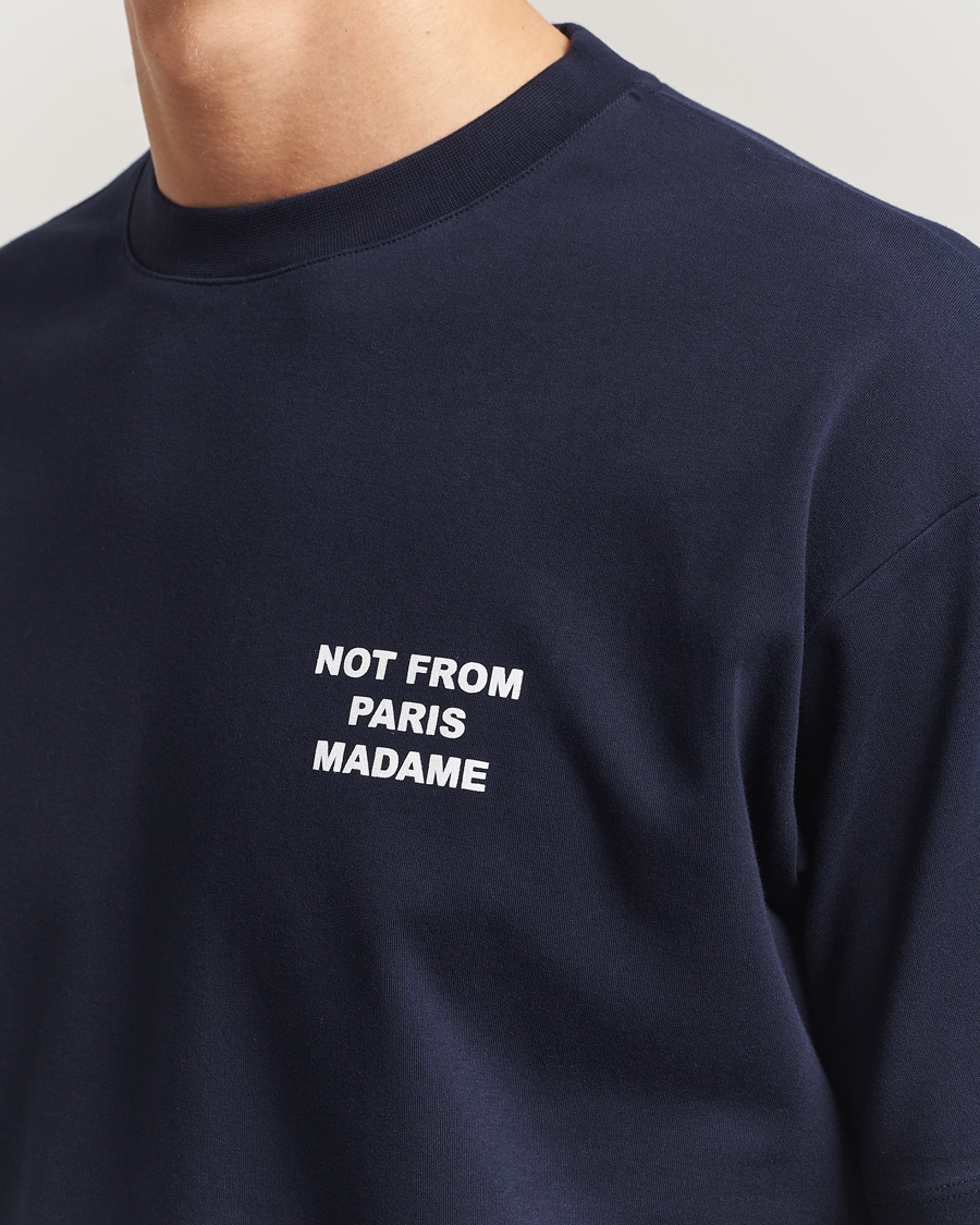 Homme | T-shirts | Drôle de Monsieur | Slogan T-Shirt Navy
