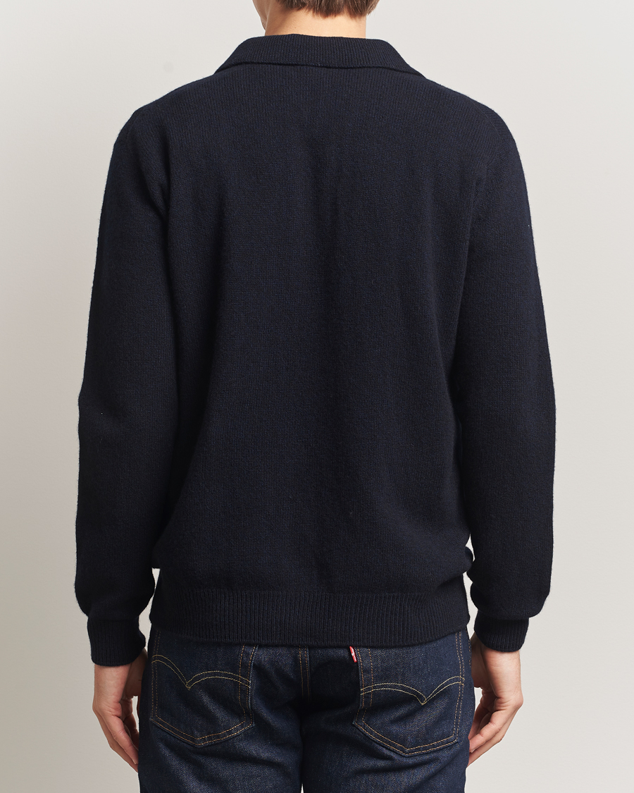 Homme | Pulls Et Tricots | Sunspel | Lambswool Cardigan Dark Navy