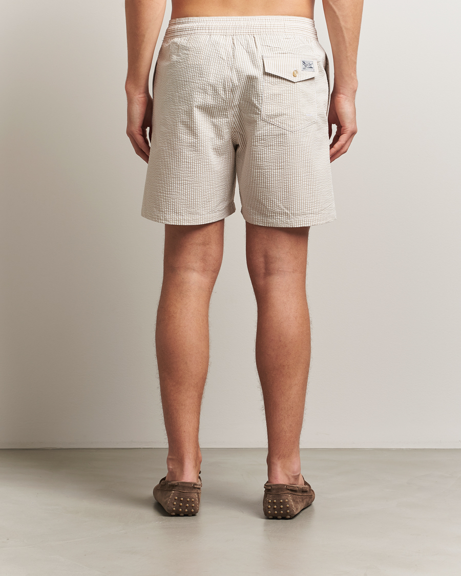 Homme | Maillots De Bain | Polo Ralph Lauren | Traveler Mid Trunk Seersucker Beige