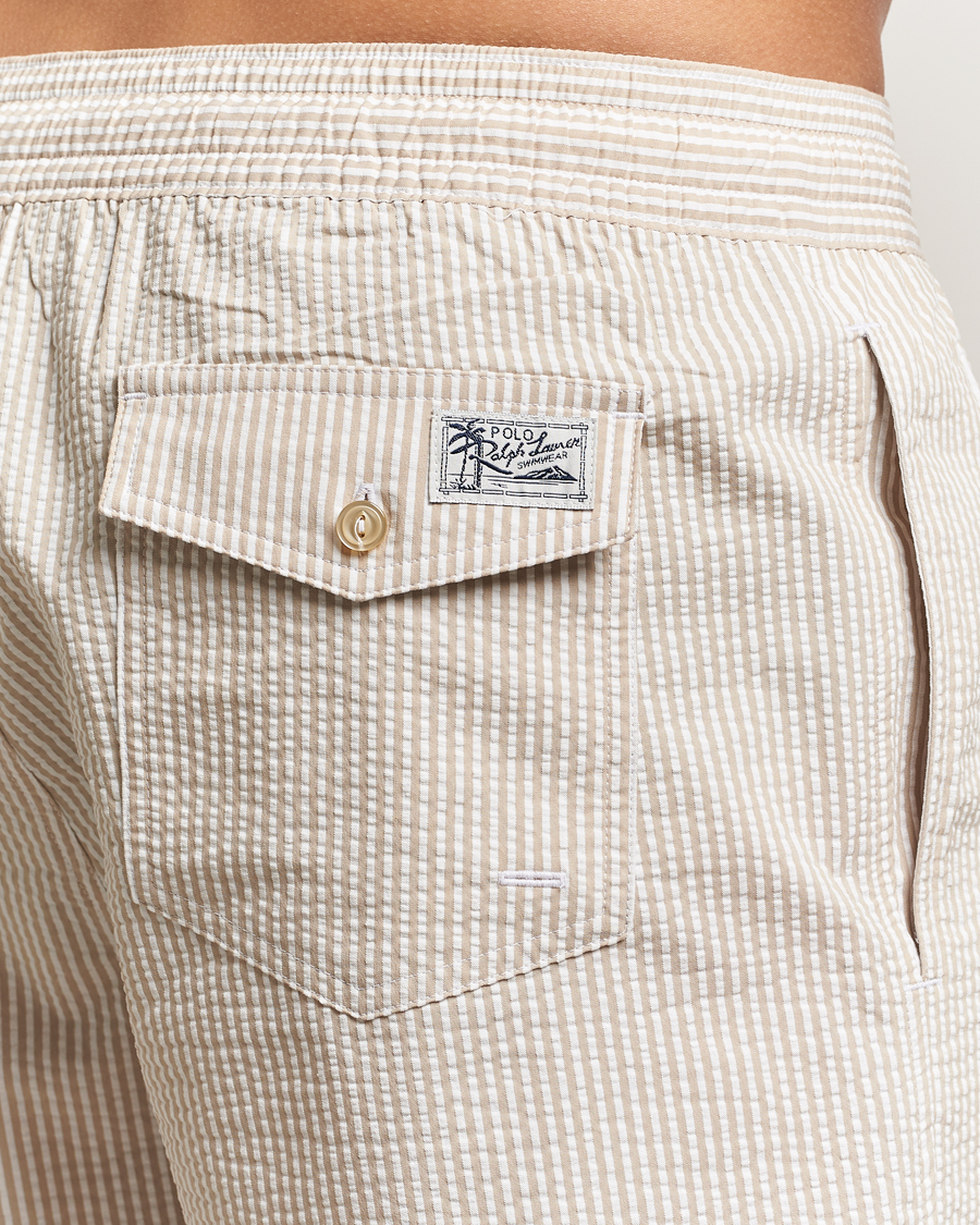 Homme | Maillots De Bain | Polo Ralph Lauren | Traveler Mid Trunk Seersucker Coastal Beige