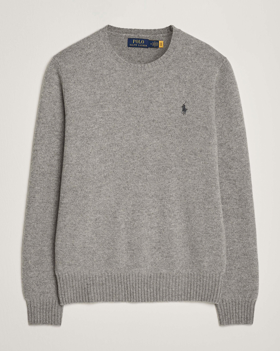 Homme | Pulls Et Tricots | Polo Ralph Lauren | Wool/Cashmere Crew Neck Fawn Grey Heather