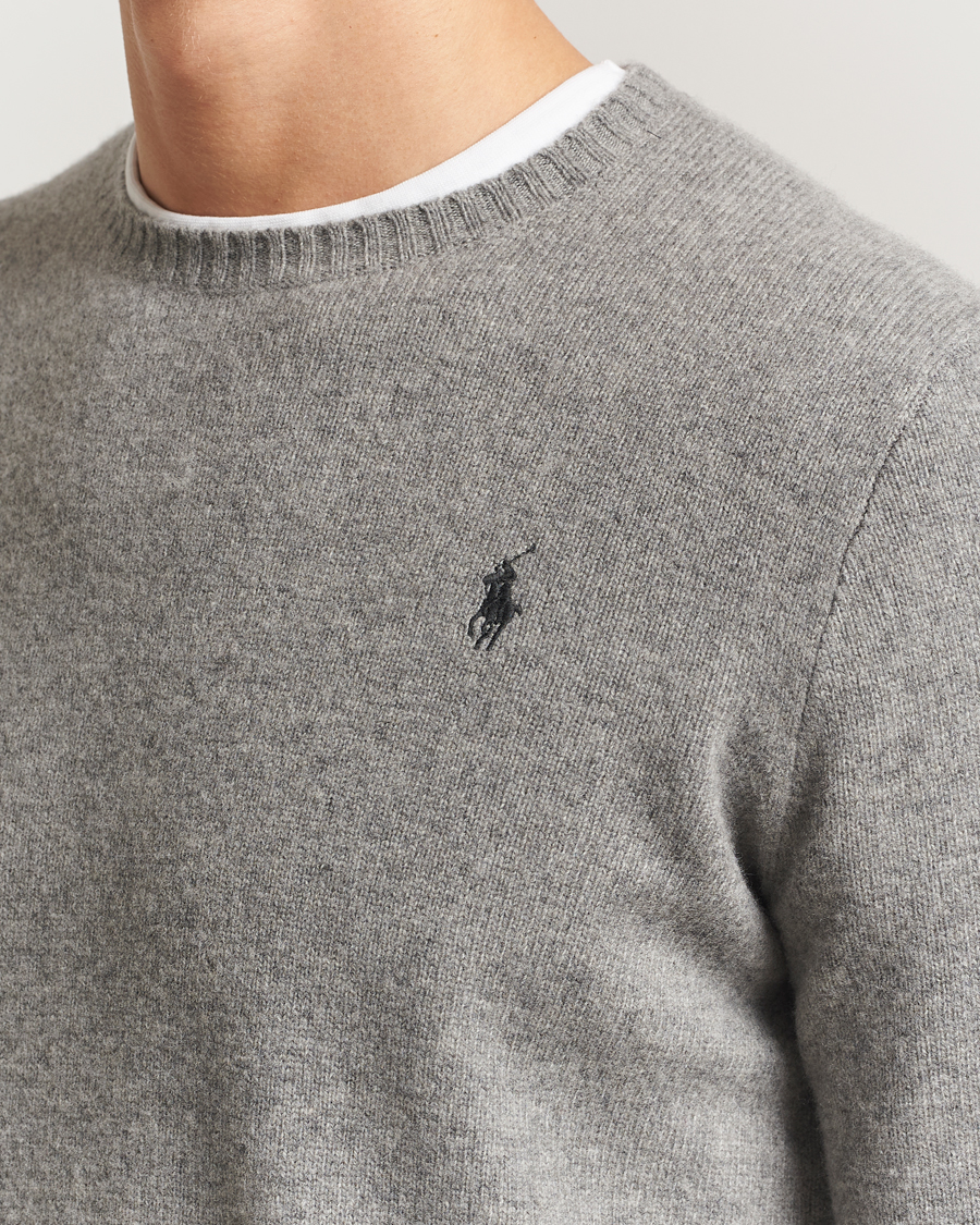 Homme | Pulls Et Tricots | Polo Ralph Lauren | Wool/Cashmere Crew Neck Fawn Grey Heather