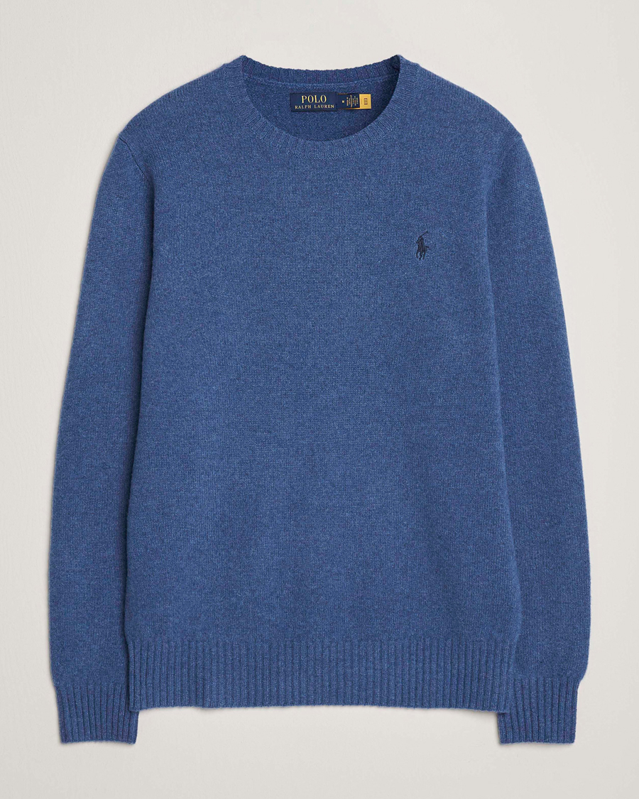 Homme | Pulls Et Tricots | Polo Ralph Lauren | Wool/Cashmere Crew Neck Seasalt Blue Heather
