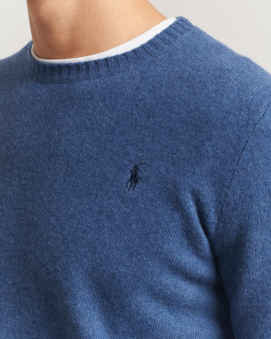 Homme | Pulls Et Tricots | Polo Ralph Lauren | Wool/Cashmere Crew Neck Seasalt Blue Heather